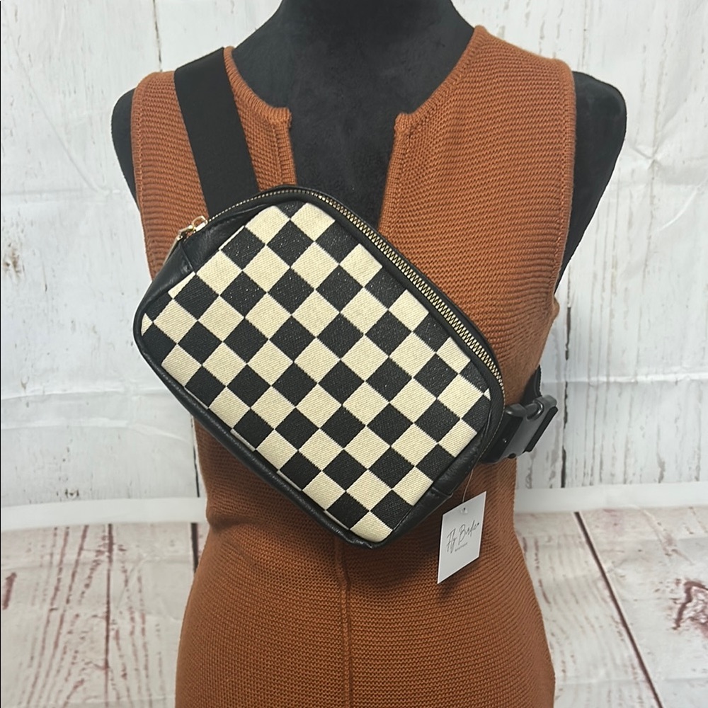 Checkered Crossbody Bag